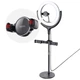 Тримач із кільцевим освітленням HOCO Rouge desktop fill light live broadcast stand LV01 Black - зображення 6