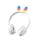 Бездротові навушники "Заячі вушка" Wireless Y08R з підсвіткою RGB Bluetooth 5.0 MP3 плеєр White - изображение 1