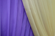 Кухонный комплект штор VR-Textil Дуэт № 060к с подвязками 170х330 см Фиолетовый с темно-бежевым (50-234) - изображение 4