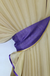 Кухонный комплект штор VR-Textil Дуэт № 060к с подвязками 170х330 см Фиолетовый с темно-бежевым (50-234) - изображение 5