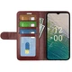 Класичний чохол-книжка Deexe Wallet Style для Nokia C32 - Brown - зображення 2