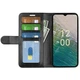 Класичний чохол-книжка Deexe Wallet Style для Nokia C32 - Black - зображення 2