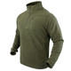 Флісовий светр Condor 1/4 Zip Fleece Pullover 607 X-Large, Олива (Olive) - зображення 1