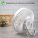 Вентилятор безшумний універсальний акумуляторний з пультом LOSSO LJQ-131 з LED-підсвіткою, білий - зображення 6