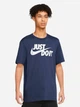 Футболка хлопковая длинная мужская Nike M Nsw Tee Just Do It Swoosh AR5006-410 L Синяя (195871845291) - изображение 1