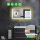Прямоугольное зеркало с LED подсветкой 100 на 60 см, с Smart-блоком, линзой с подсветкой и подогревом, модель Karnet La Mir (Karnetg332) - изображение 2
