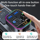 Автомобильный FM ФМ модулятор Terra T18, Bluetooth 5.3, трансмиттер, вольтметр, USB зарядка PD 30W - изображение 4