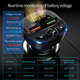 Автомобильный FM ФМ модулятор Terra HY-87, Bluetooth 5.0, трансмиттер, вольтметр, USB зарядка QC 3.0 - изображение 4