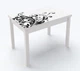 Стол обеденный раскладной Fusion furniture Марсель 90х60 Серый/Стекло УФ 16 305 (10000207) - изображение 1