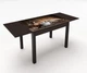 Стол обеденный раскладной Fusion furniture Марсель 90х60 Венге/Стекло УФ 06 156(10000209) - изображение 2