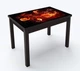 Стол обеденный раскладной Fusion furniture Марсель 90х60 Венге/Стекло УФ 01 131 (10000202) - изображение 1
