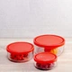 Набір контейнерів Bormioli Rocco Gelo Red 3 шт 226017S02021990 - зображення 4
