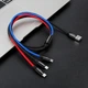 Кабель Baseus Three Primary Colors 3-in-1 5A 1.2 m Black (CAMLT-BSY01) - изображение 7