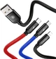 Кабель Baseus Three Primary Colors 3-in-1 5A 1.2 m Black (CAMLT-BSY01) - изображение 10