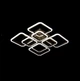 Светодиодная люстра 192W на 8 плафонов LED квадрат с диммером корпус бронза SL-5342/4+4B AB DIMMER Svet - изображение 1