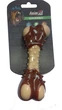 Игрушка AnimAll GrizZzly кость с ароматом мяса M бежево-коричневая 14х5см - изображение 2