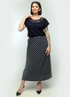 Трикотажная блузка с кружевом For women М-101 54 Темно-синий - изображение 4
