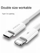 Кабель Type-C для Lightning Fast Charge 20W з передачею даних до 480 Mb/s білий Proda PD-B27i - изображение 3