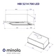 Витяжка Minola HBI 5214 WH 700 LED - зображення 8