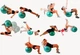 М'яч для фітнесу EasyFit 85 см фіолетовий (фітбол, гімнастичний м'яч для вагітних) EF85V - зображення 3