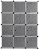 Пластиковый складной шкаф HCX Storage Cube Cabinet «МР 312-62» Черный (31262) - изображение 9