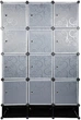 Шкаф HCX гардероб пластиковый Storage Cube Cabinet «МР 312-62А» Черный (31262A) - изображение 4