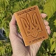 Кожаная обложка на id паспорт, для документов (права, техпаспорт) Villini 017 Желтый - изображение 6
