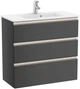 Тумба ROCA Gap-N Compacto A851499153 с умывальником 80 cм антрацит - изображение 1