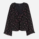 Блузка женская H&M 0824259 36 Черная (SZ2000215059617) - изображение 1