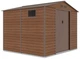 Садовий будинок металевий MONTREAL 9x8 Walnut 003397 коричневий - зображення 1