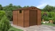 Садовий будинок металевий MONTREAL 9x8 Walnut 003397 коричневий - зображення 2
