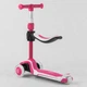 Самокат триколісний Best Scooter JS-41008/63204 (4) з сидінням, алюмінієве кермо, 3 колеса PU зі світлом, d = 12 см - зображення 4