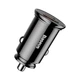 Автомобільний зарядний пристрій Baseus CCALL-YS01 Circular Plastic A+C 30Вт PD3.0 QC4 USB / USB Type-C Black - зображення 1