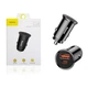 Автомобільний зарядний пристрій Baseus CCALL-YS01 Circular Plastic A+C 30Вт PD3.0 QC4 USB / USB Type-C Black - зображення 2