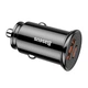 Автомобільний зарядний пристрій Baseus CCALL-YS01 Circular Plastic A+C 30Вт PD3.0 QC4 USB / USB Type-C Black - зображення 5