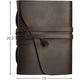 Кожаный Блокнот записная книга A5 Comfy Strap ручной работы из кожи Crazy Horse Темно-коричневый - изображение 10