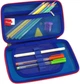 Пенал Cool For School с металлической аппликацией и органайзером на молнии (QT-5795-Blue) - изображение 2