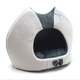 Будка для котов и собак Zoo-hunt Мистик-котик №2 36х46х46 см серая - изображение 3