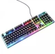 Набор мышь и клавиатура мембранная Hoco GM18 Luminous проводная USB с RGB-подсветкой Черный - изображение 3