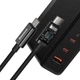 Ładowarka sieciowa Baseus GaN5 Pro 140W (2 x Type-C + USB) + Kabel Type-C + Type-C) Czarna (CCGP100201) - obraz 4