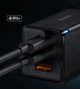 Сетевое зарядное устройство Baseus GaN5 Pro 65W (2xType-C+USB) + Кабель Type-C to Type-C 100W) Black (CCGP120201) - изображение 10