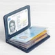 Кожаная обложка на id паспорт, для документов (права, техпаспорт) Villini 017 Голубой - изображение 2