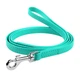 Повідець для котів і собак Collar Glamour шкіряний Довжина 122см Ширина 9мм Бірюзовий - зображення 1