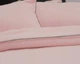 Плед-покрывало турецкое ultra soft Zeron 220х240 с наволочками Полоска пудра - изображение 3