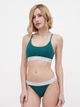 Комплект женского белья (топ + трусики-бикини) хлопковый Apriori Bralette Tanga 30403 M Темно-зеленый (ROZ6400033795) - изображение 1