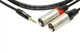 Кабель комутаційний KLOTZ KY9-180 MINILINK PRO Y-CABLE 1.8 M BLACK (234500) - изображение 3