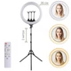 Кільцева LED лампа для зйомки з 3 тримачами телефону, штативом і ДУ XPRO LS-360 36см (LS-360) - зображення 6