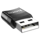 Адаптер OTG Hoco UA17 USB 2.0 штекер на Type-C гніздо, підтримка функції OTG та передачі даних, зарядка 2A/3A/60W - зображення 4