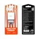 Зарядний пристрій HOCO C81A 1USB/2.1A з кабелем для заряджання USB - Lightning Білий - зображення 6