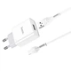 Зарядное устройство сетевое HOCO C81A 1USB/2.1A с кабелем для зарядки USB - MicroUSB Белый - изображение 3